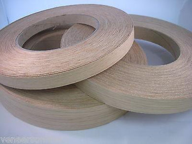 AMERICAN WHITE OAK Pre-glued Iron On Sanded Real Wood Edging 50mm Wide